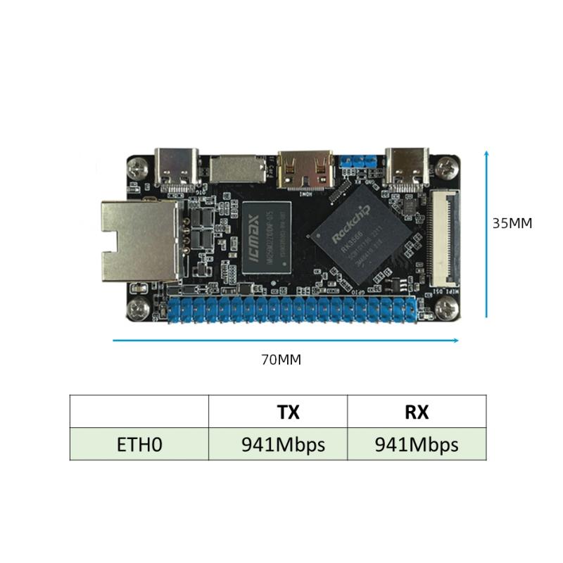 Žepni računalnik RK3566 SBC z eno ploščo