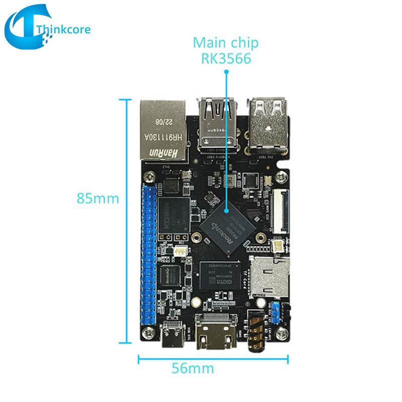 Računalnik z eno ploščo RK3566 SBC, združljiv z Raspberry Pi